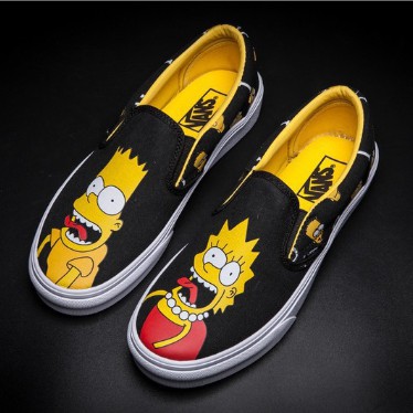 cartoon slip on vans