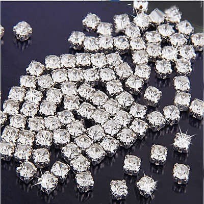 0pcs Wholesale Clear Crystal Rhinestones Diamante Craft Dress Making New 3mm Shopee Philippines