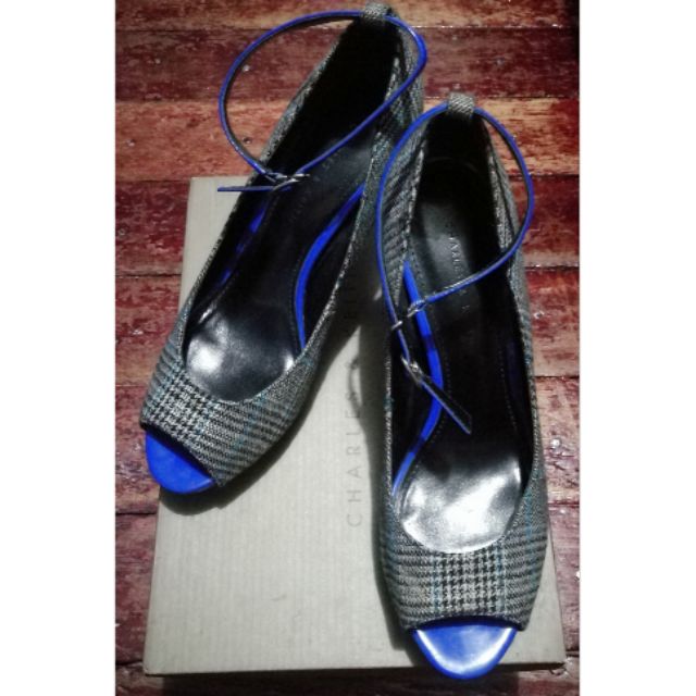charles and keith open toe heels