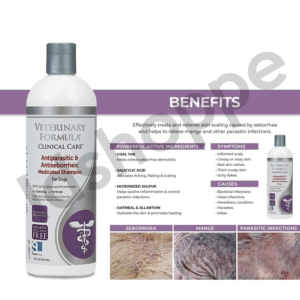 Veterinary Formula Clinical Care Antiparasitic & Antiseborrheic