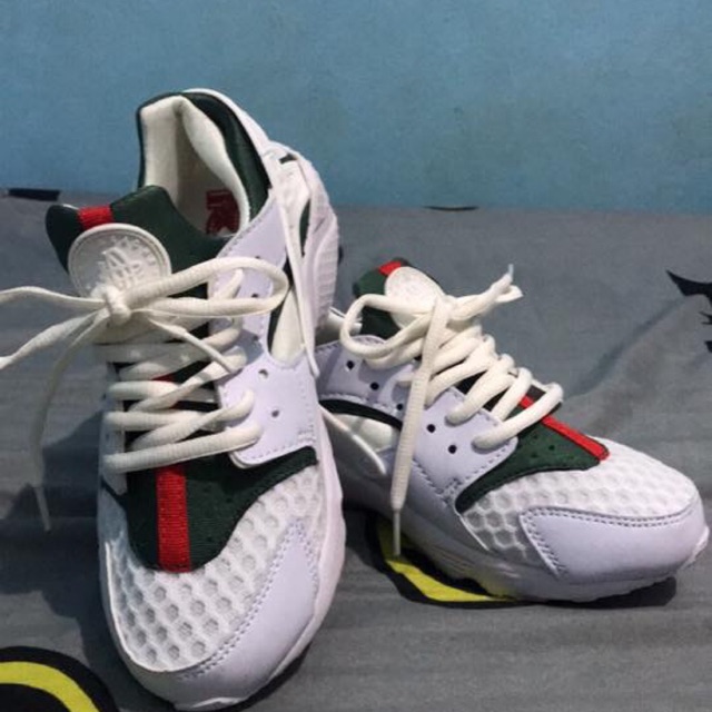 white gucci huaraches