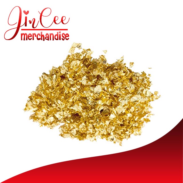 Edible Gold Flakes / Gold Leaf Flakes for Garnishing and Decoration of