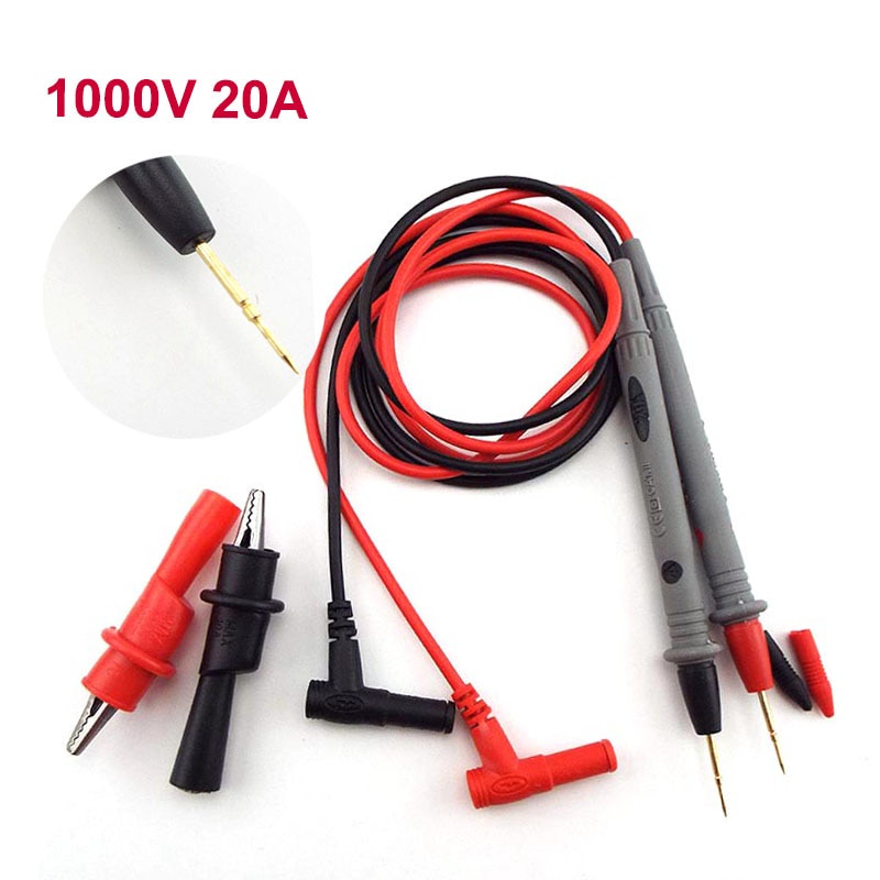 1000V/20A Multi Meter Test Leads Probes Multimeter Thin Tip Needle