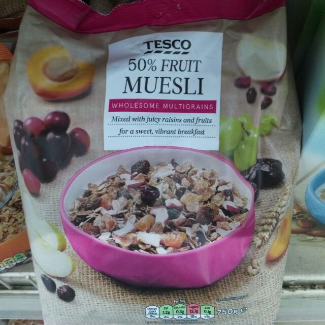 Tesco 50 Fruit Muesli 750g Wholesome Multigrain Shopee Philippines