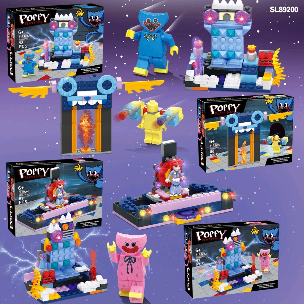 Poppy Playtime Toys with Lego Bobby's Playtime Hug Doll Toy Blocks