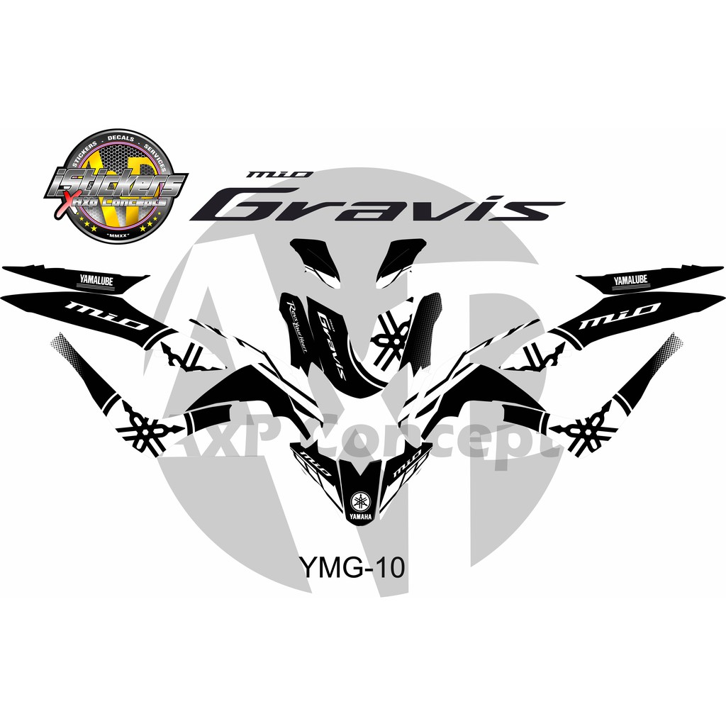 Yamaha Mio Gravis Decal Kit YMG-10 | Shopee Philippines