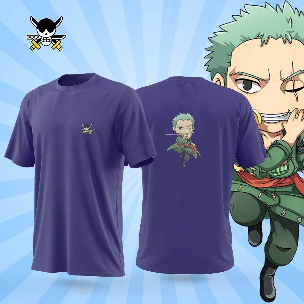 One Piece Anime Zoro Unisex T Shirt Tees Tee 100 Cotton Good Quality Op23 Shopee Philippines