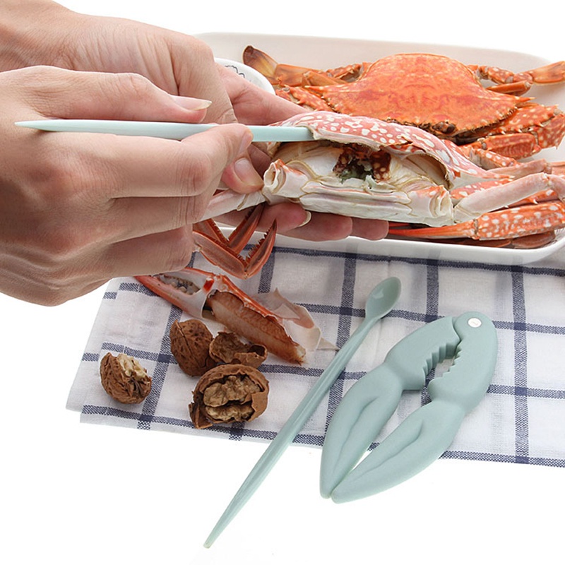 8pcs/set Seafood Shell Opener Lobster Crab Claw Nut Walnut Crackers Nutcracker Suit Tool