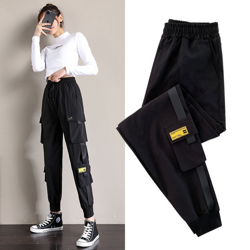 high waisted cargo pants