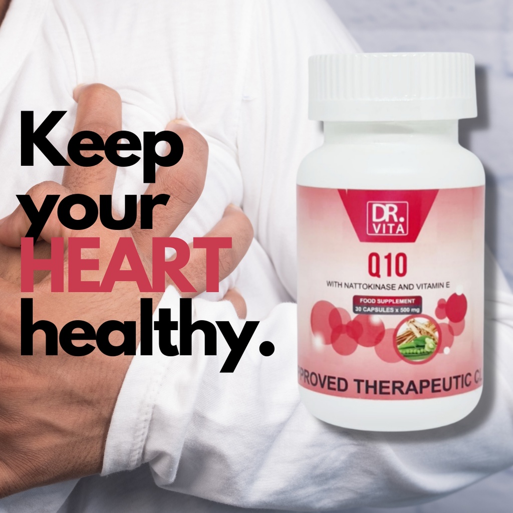 Original DR. VITA Q10 w/ Nattokinase & Vitamin E For HEART HEALTH