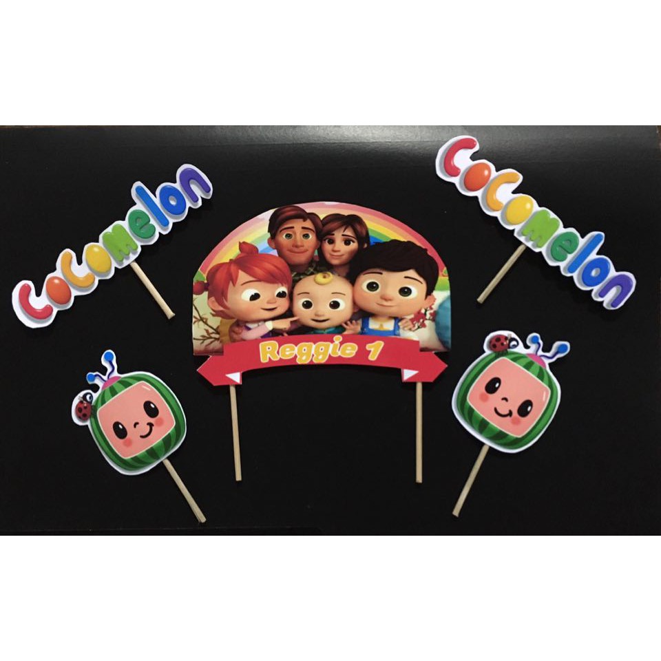 Cocomelon Personalized cake topper | Shopee Philippines