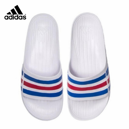 red adidas duramo slides