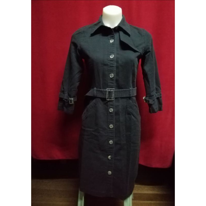 Black Trench Coat for Women (Isaac Mizrahi brand) | Shopee Philippines