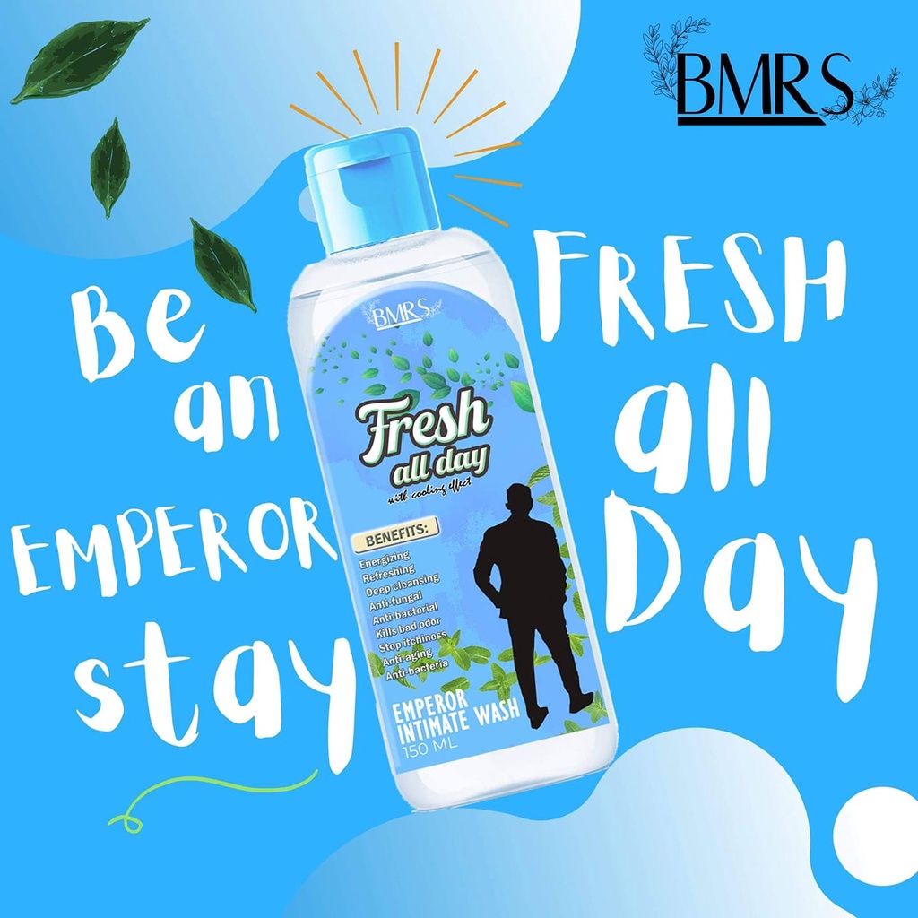 No.1 BEST SELLER!! BMRS Fresh All Day EMPEROR INTIMATE WASH 150ml (for