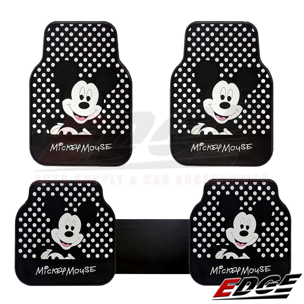 Rubber Matting Universal Mickey 5pcs Set 5in1 Car Mat Floor