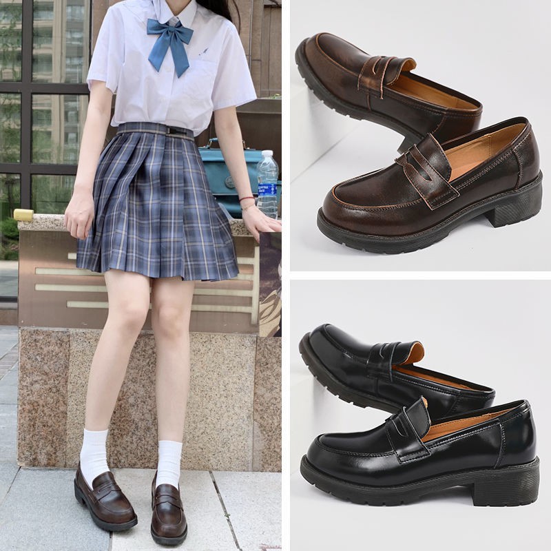 Japanese jk shoes 21 new school style Hepburn loafers spring and autumn