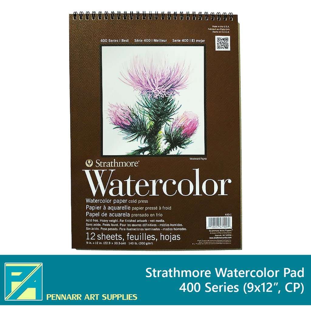 Strathmore Watercolor Paper Pad (9" x 12") 400 Series, 300 gsm, Cold