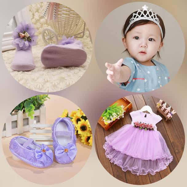 baby girl lavender dress
