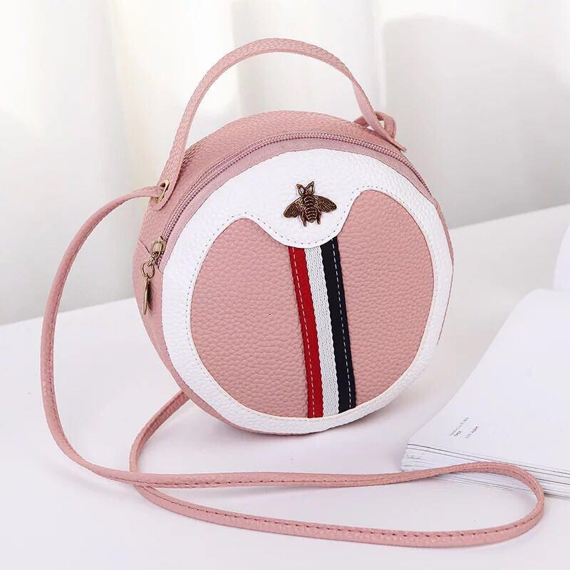 round shape sling bag