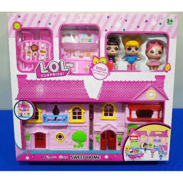 lol wooden doll house