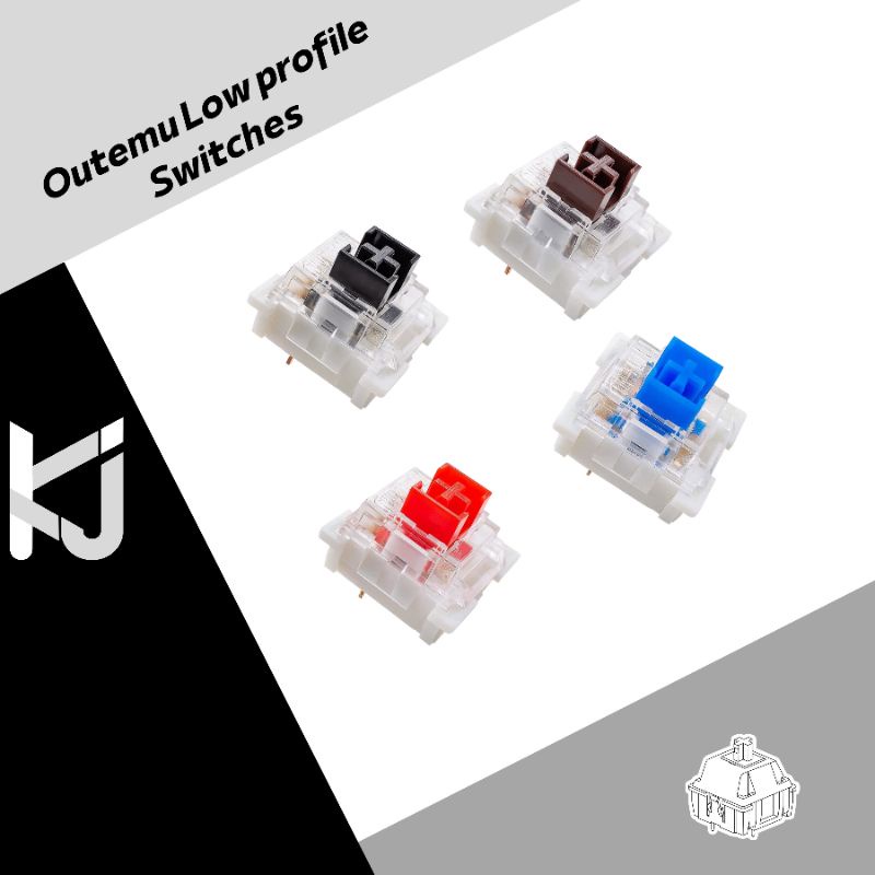Outemu Low Profile Switches 3pin for Mechanical keyboard replacement