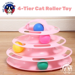 Cat Toys 4-Tier Cat Interactive Roller Toy