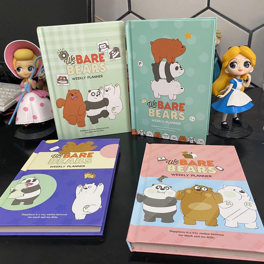 Cute WE BARE BEARS Student Plan Notebook/Office Log Book/Journal