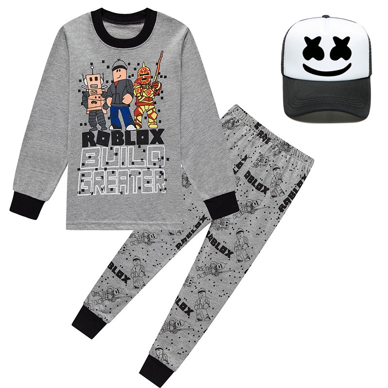 Teens Roblox Clothes Sleepwear T Shirt Youtube Game Kids Boys Long Sleeve Christmas Xmas Pajamas Black Pjs 6 13years Shopee Philippines - boys 8 20 roblox logo long sleeve shirt