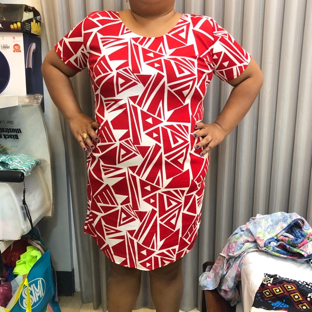 For Plus Size Onhand Unique Designs One Piece Dress Shopee Philippines