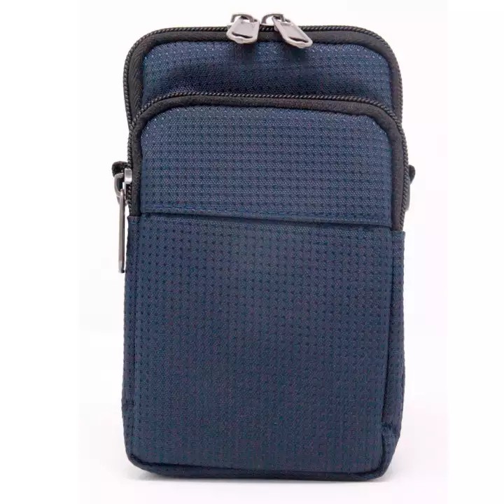 navy blue pouch bag