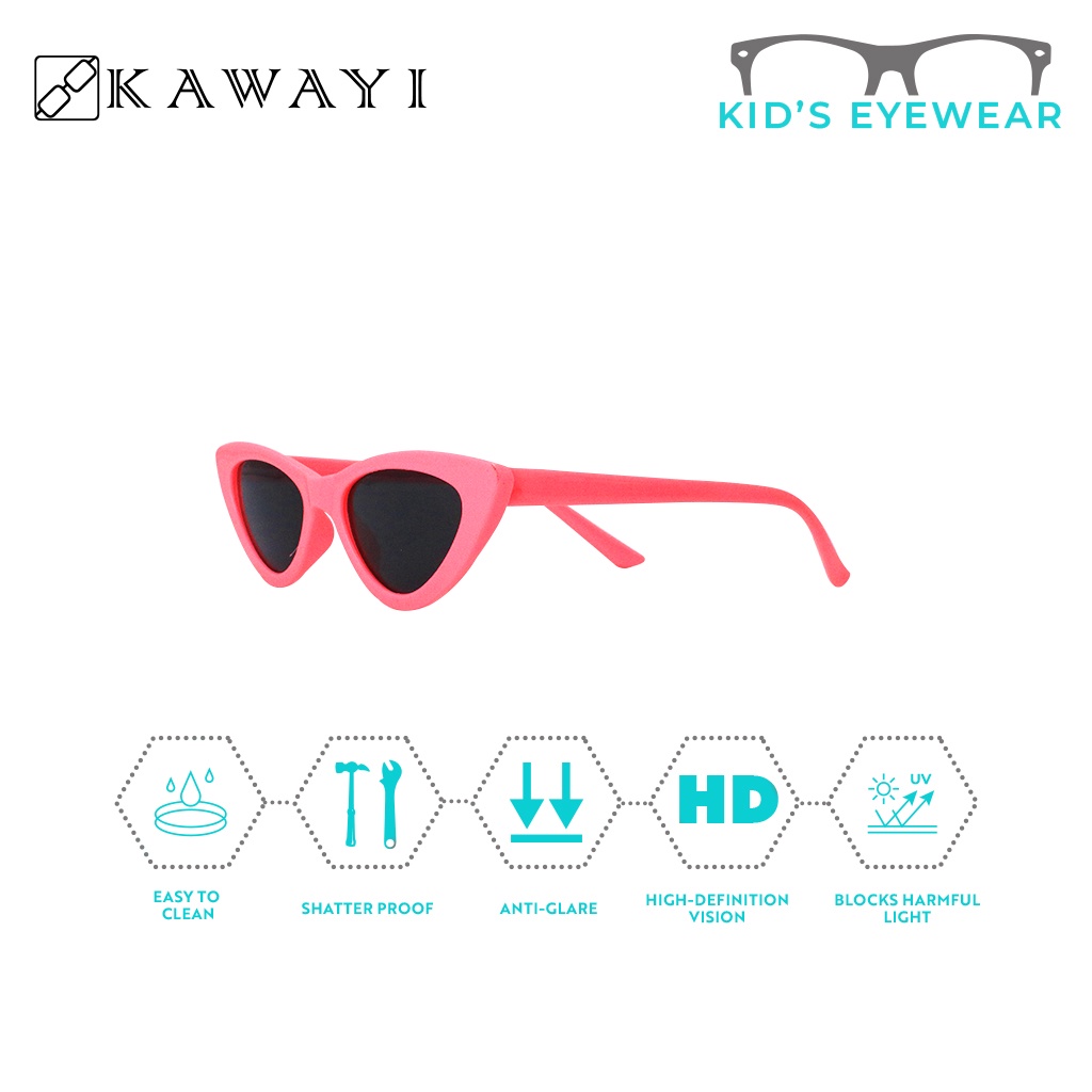 KIDS SUNGLASSES Sunglass Eyewear Kid Retro Cat Eye Beach Summer Glasses - KIDS SUNGLASSES