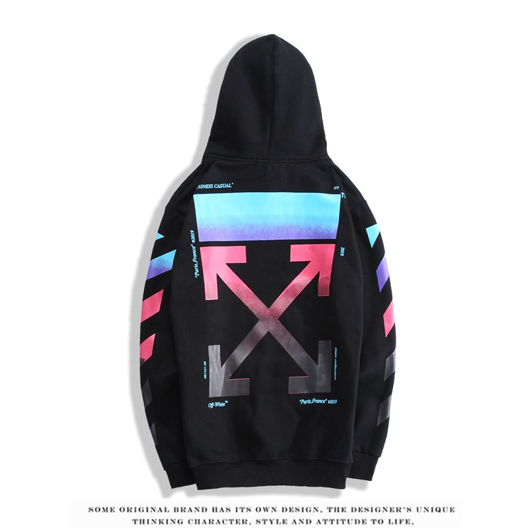 off white rainbow hoodie