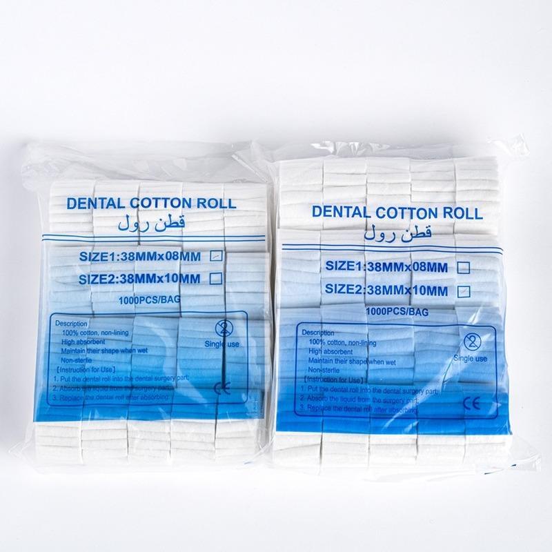 50/ 1000pcs Dental Hemostatic Dental Cotton Swab Cotton Lap Roll Box of