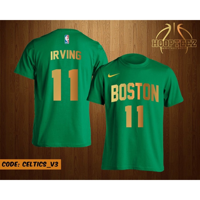 celtics green and gold jersey