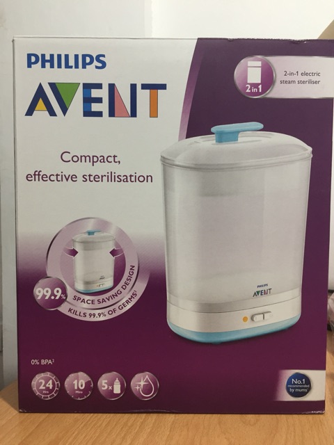avent sterilizer 2 in 1