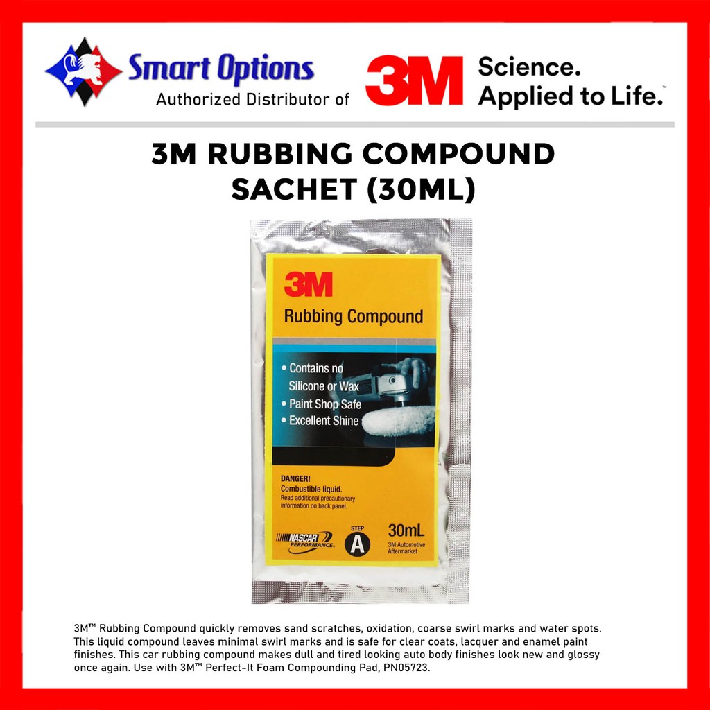 3M Rubbing Compound Sachet (30ml) Shopee Philippines