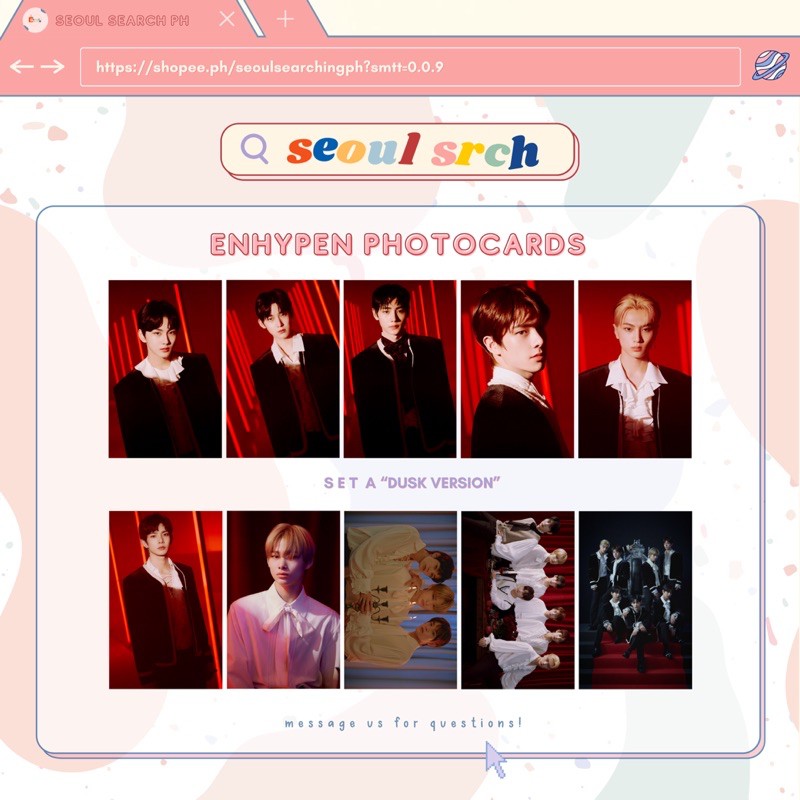 Enhypen Border Day One Photocards Set Shopee Philippines