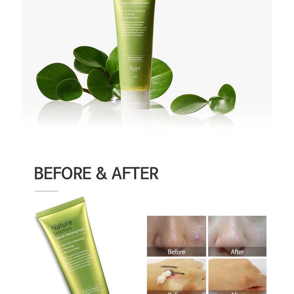 nature solution natural cleansing foam