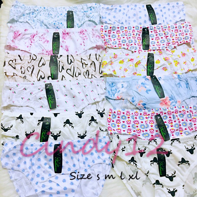 Cod 12pcs Avon Cotton Panty Ladies Underwear Shopee Philippines 3363