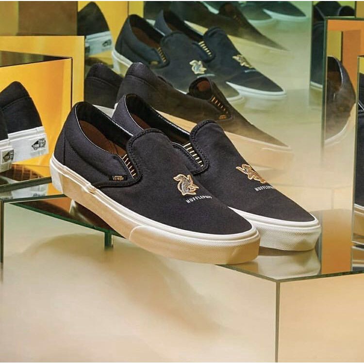 hufflepuff vans slip on