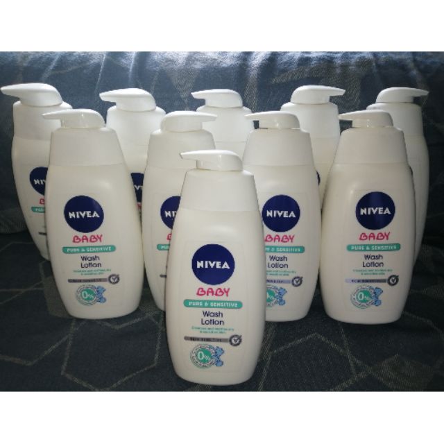 nivea baby pure & sensitive wash lotion