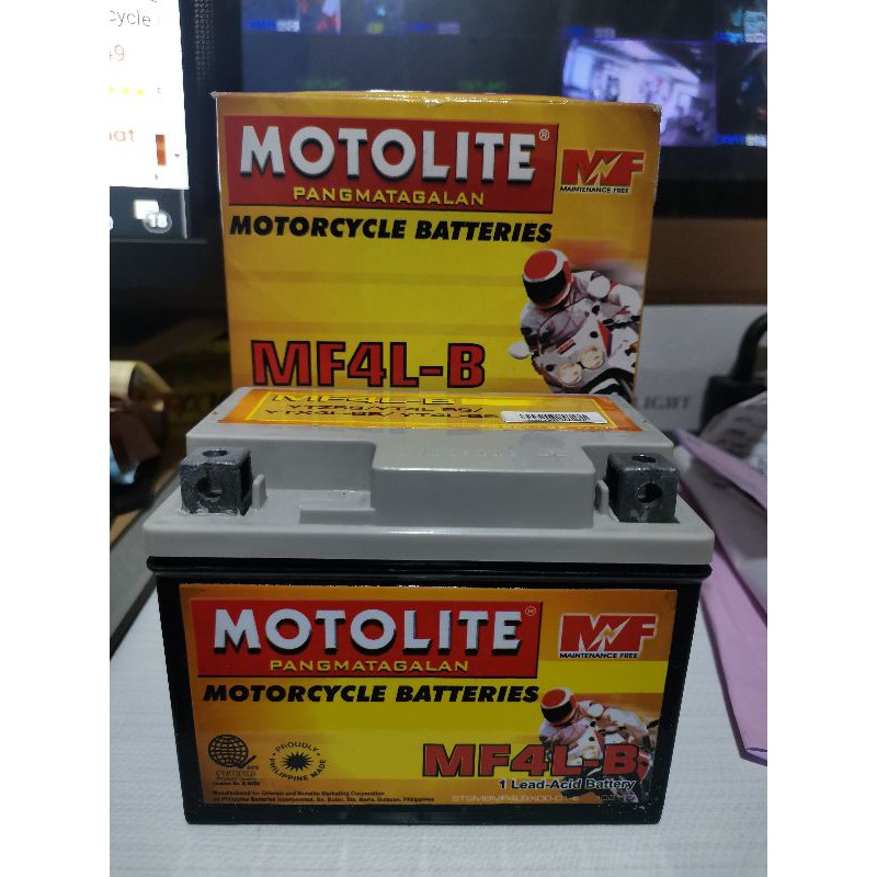 Motolite Motorcycle Battery MF4LB (4L) Shopee Philippines