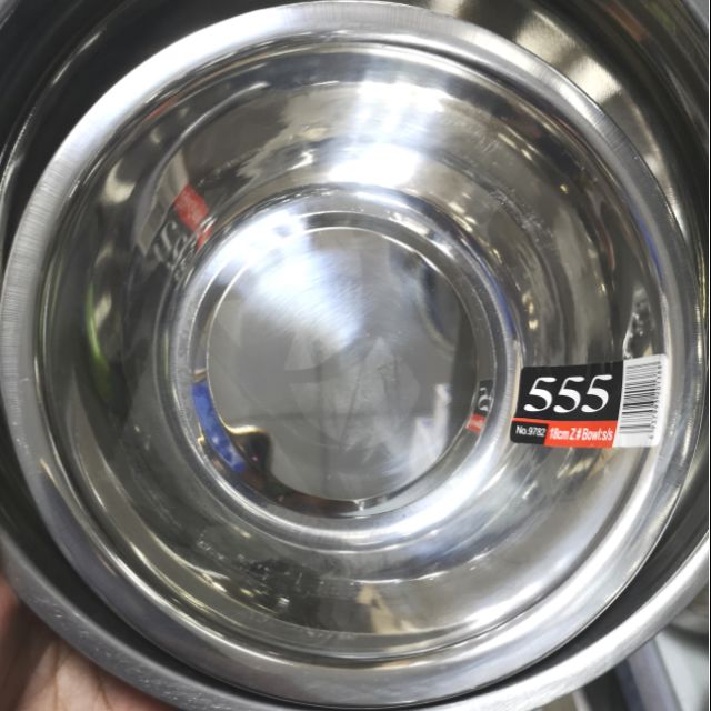 Mixing bowl, 18cm, 555 Brand, stainless Shopee Philippines