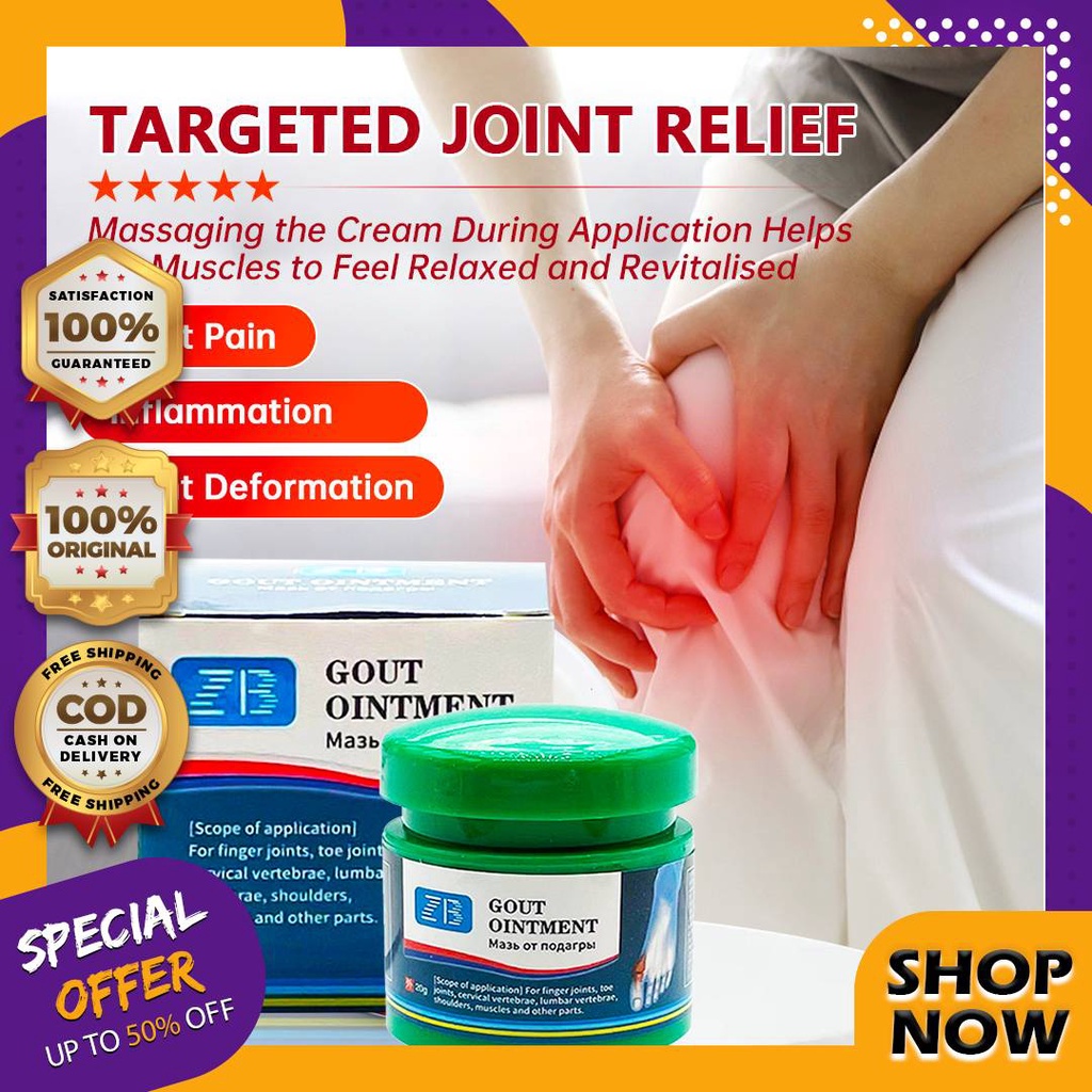 Original Gout Balm Herb Treatment Joint Bone Pain Killer Cream Sore Neck Health Ointment Muscle