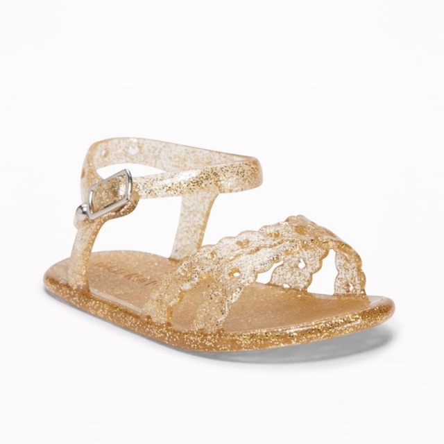 old navy gold sandals