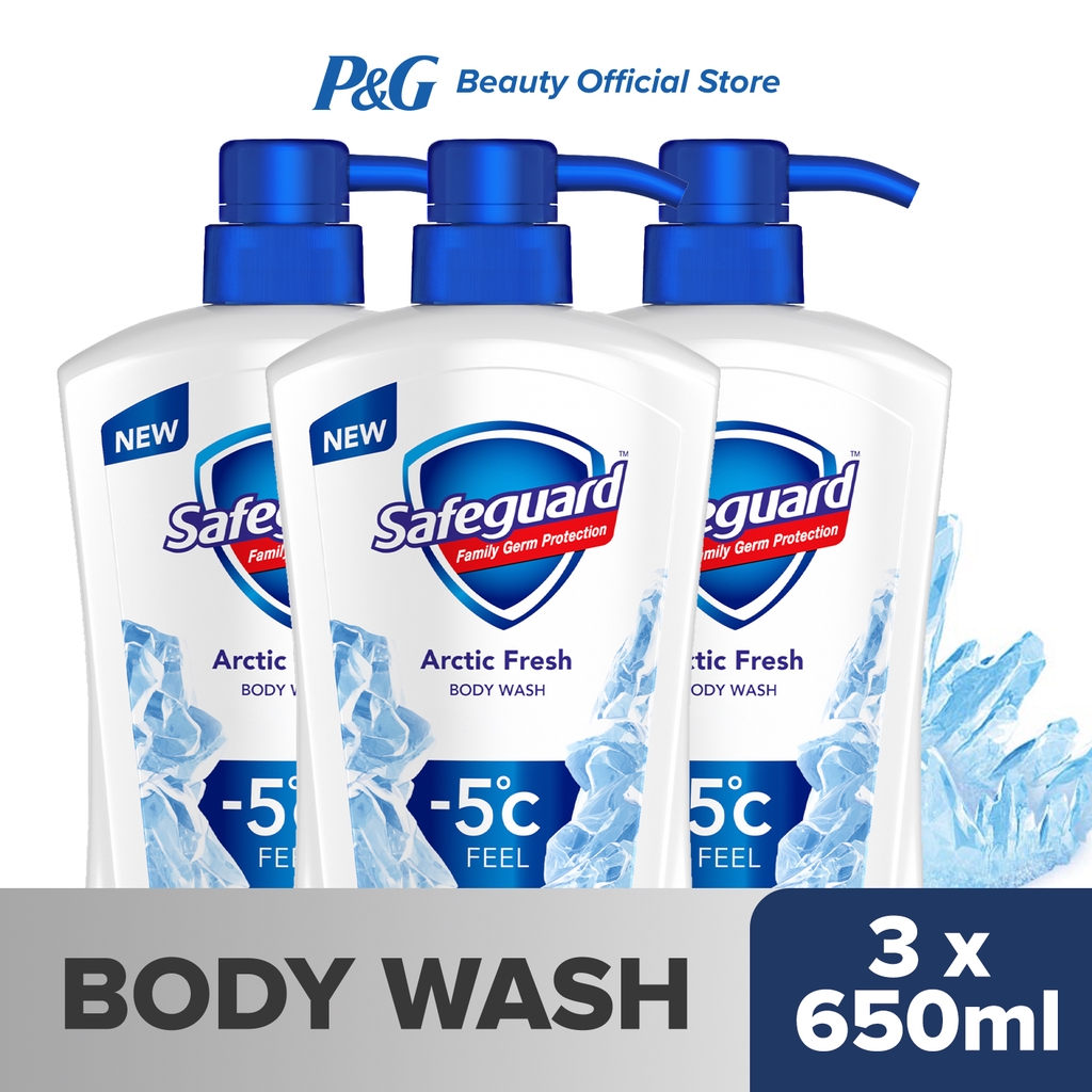 Safeguard Arctic Fresh Bodywash (650ml) Trio Shopee Philippines