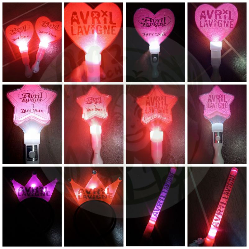 AVRIL LAVIGNE LOVE SUX LED BLINKING HEART STAR STICK PENLIGHT LIGHTSTICK Shopee Philippines