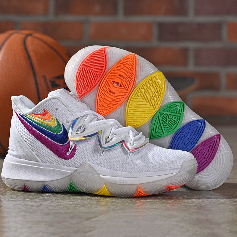 rainbow basketball shoes