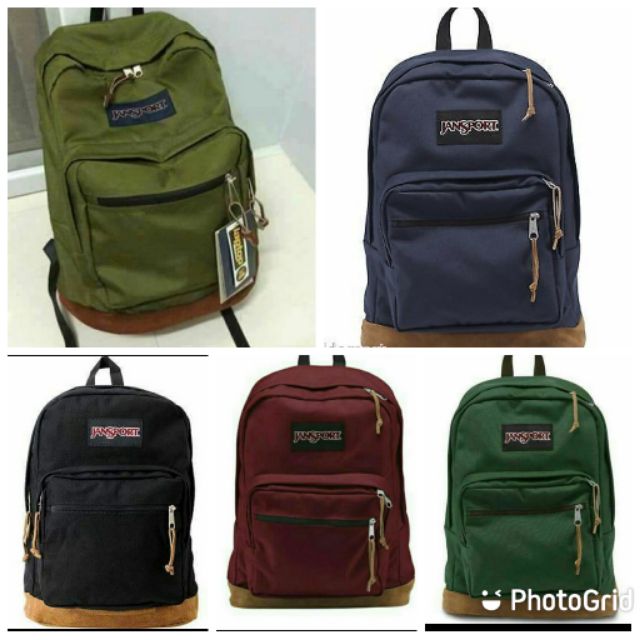 Rightpack Jansport leather Bottom | Shopee Philippines