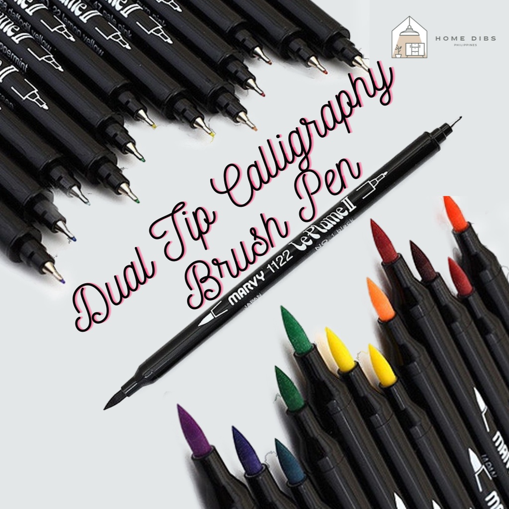 Home Dibs Dual Tip Calligraphy Pen Brush Pens for Calligraphy Art